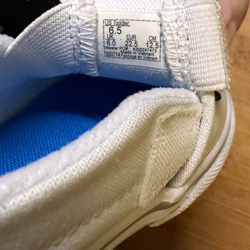 White Toddler Sneakers - Picture 2 of 4